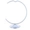 Crescent Moon with Hook Notch Silver Metal Ornament Display Stand 8.8 Inches (Poland)